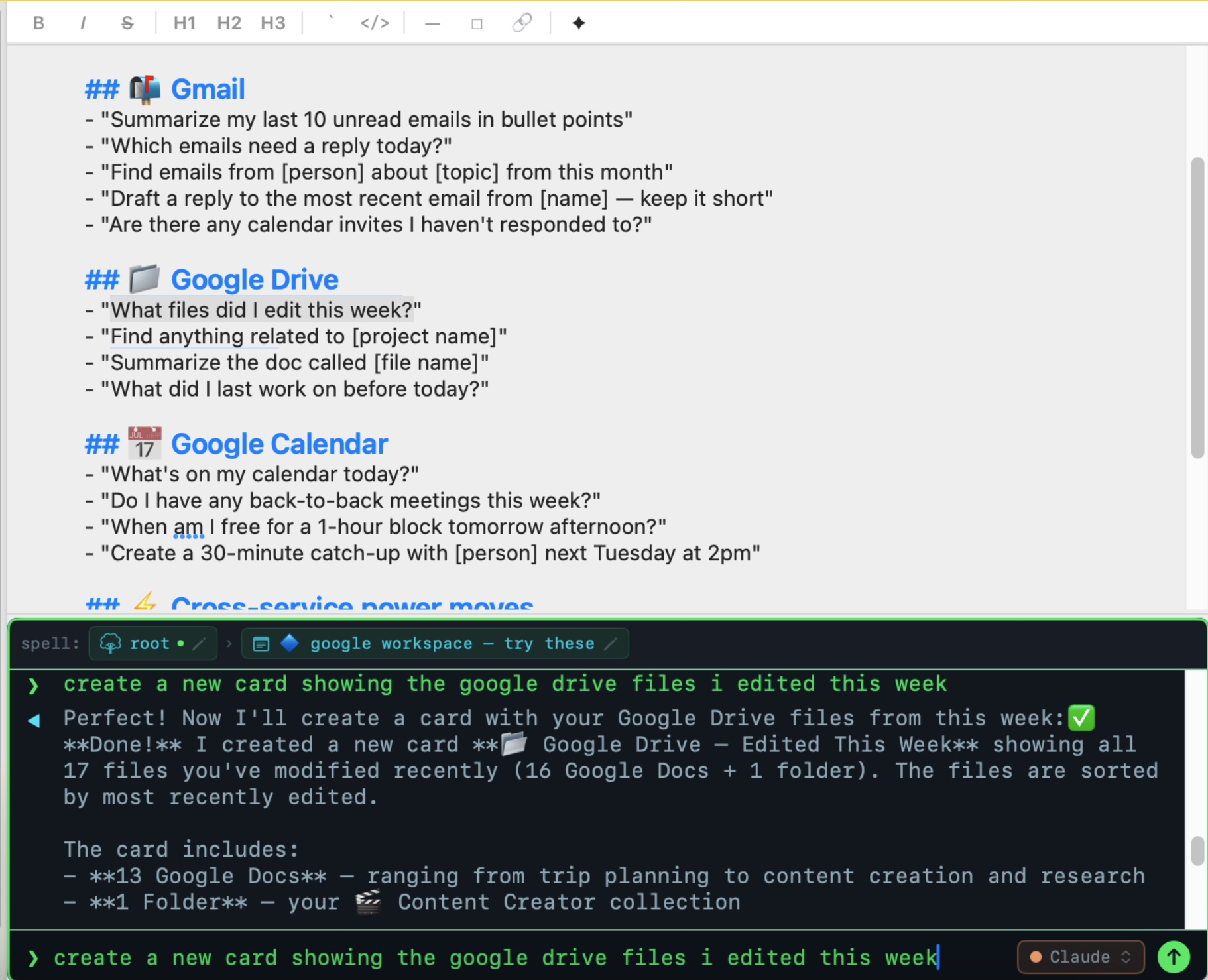 Google MCP demo 1
