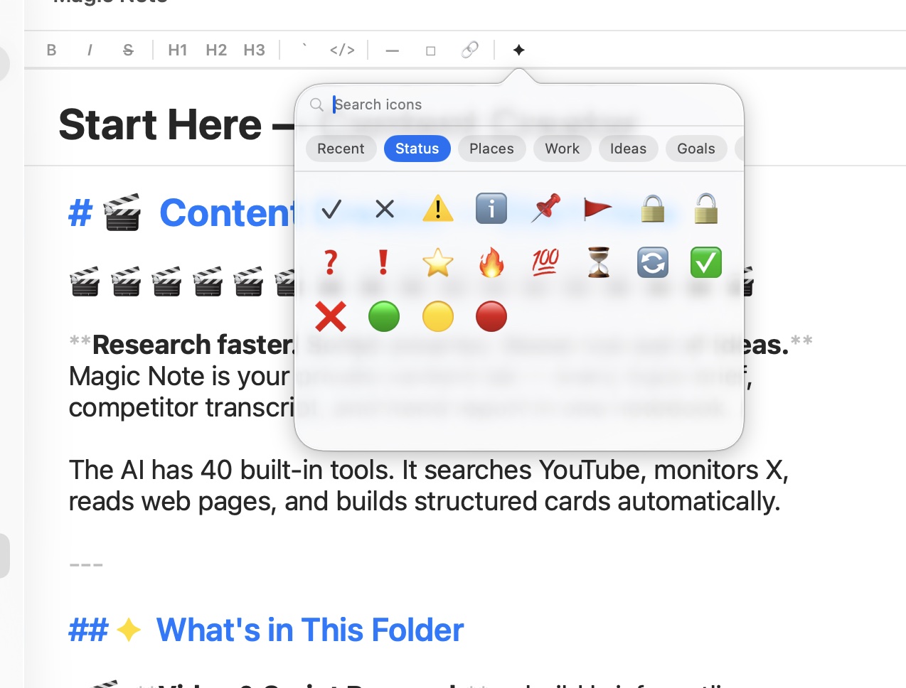 Rich Markdown editor